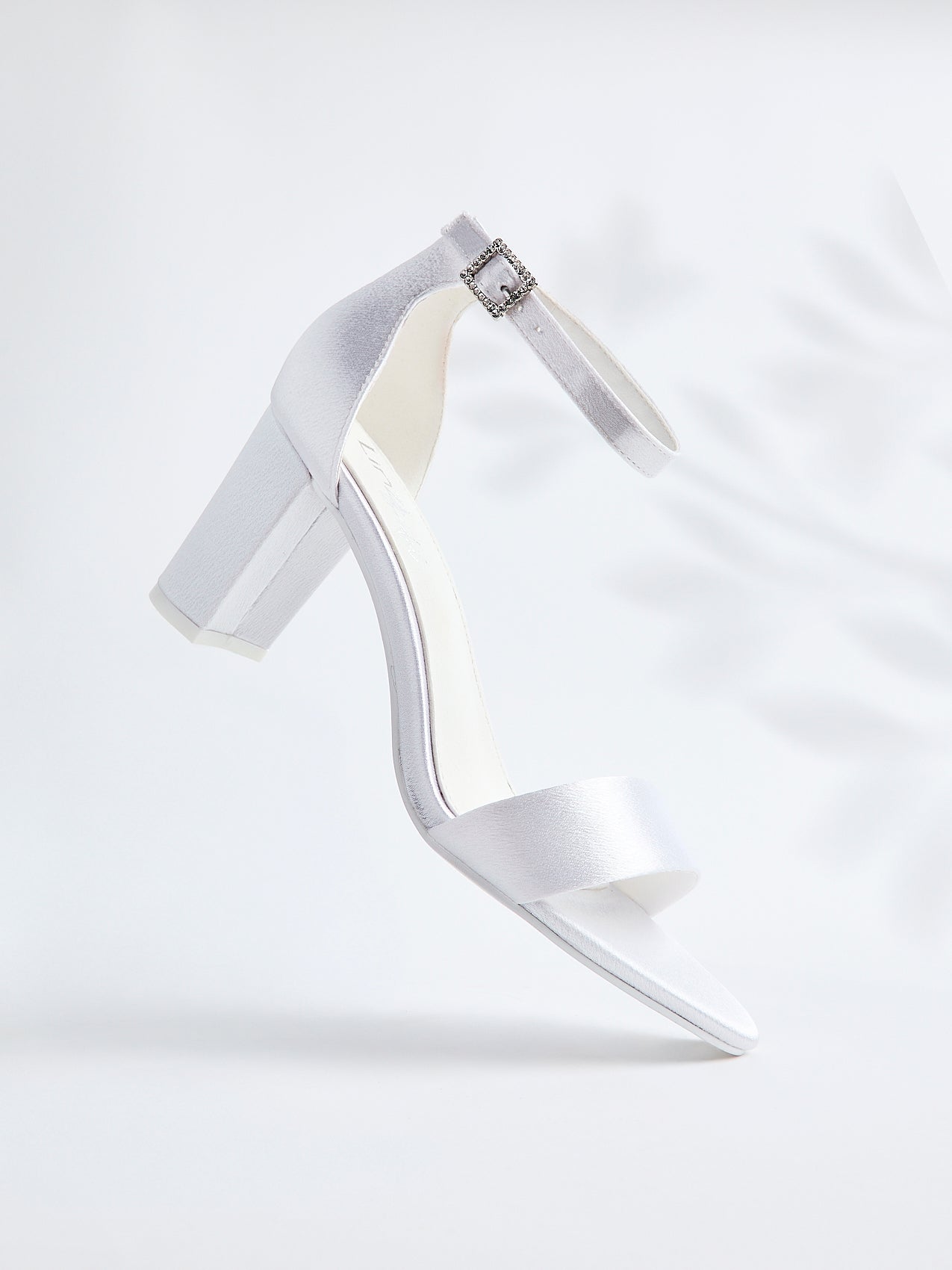 Unite Bridal Ivory Satin Heeled Sandals