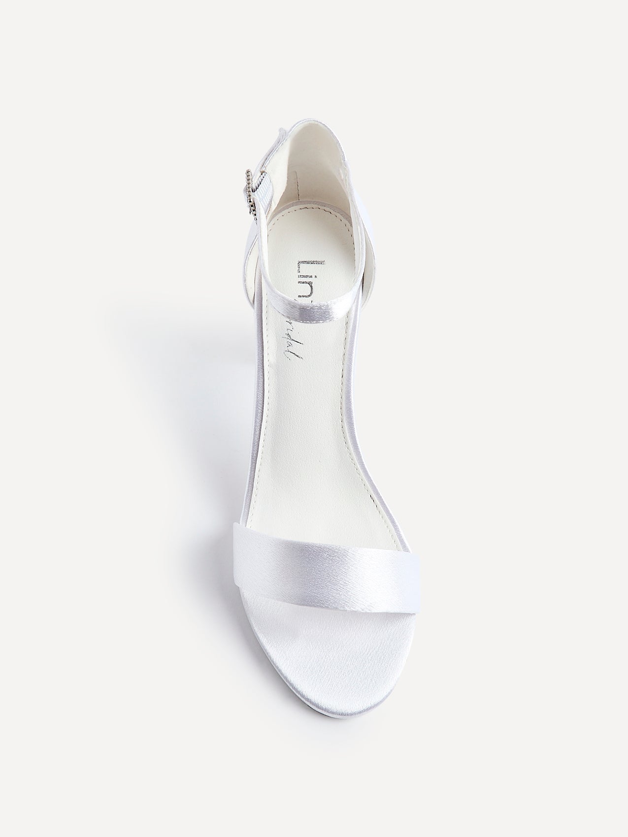 Unite Bridal Ivory Satin Heeled Sandals