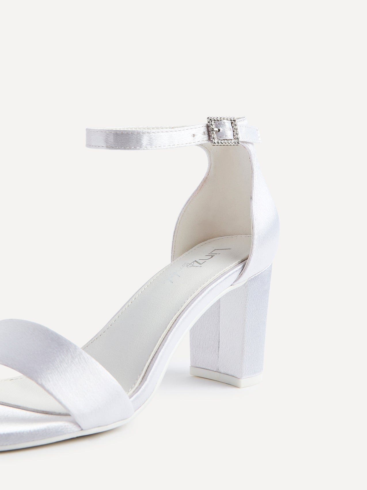 Unite Bridal Ivory Satin Heeled Sandals