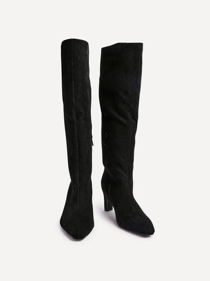 Uptown Black Long Boots