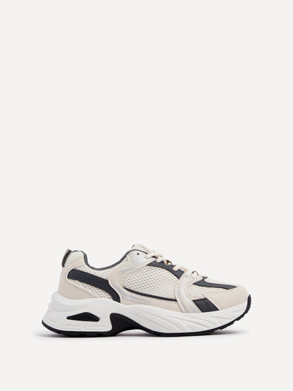 Venture Beige Mesh Trainers