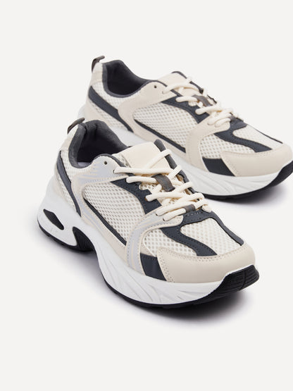 Venture Beige Mesh Trainers