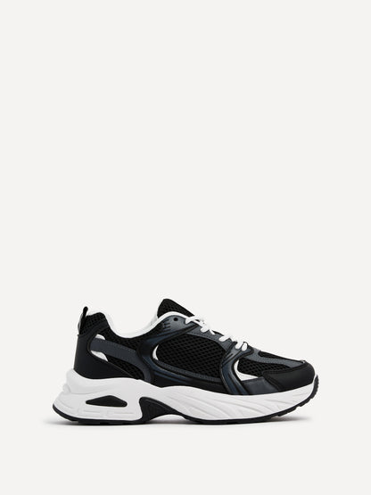 Venture Black Mesh Trainers
