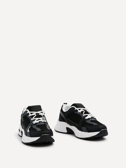 Venture Black Mesh Trainers