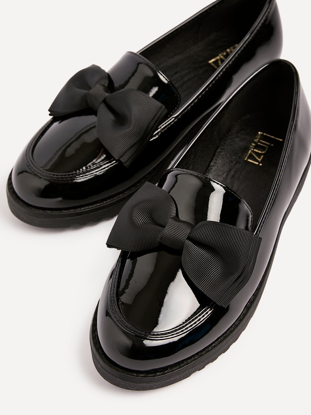 Violetta Wide Fit Patent Loafers
