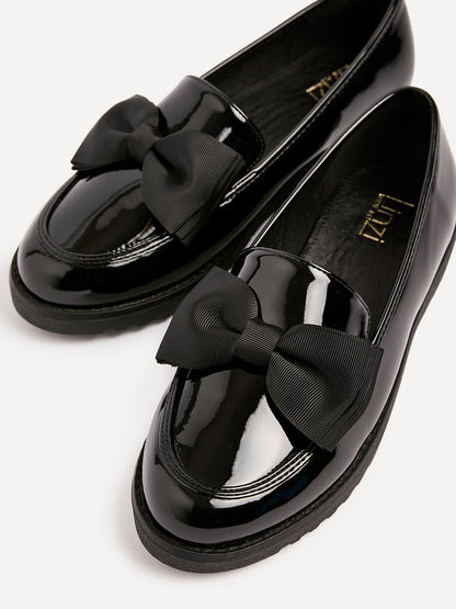 Violetta Wide Fit Patent Loafers