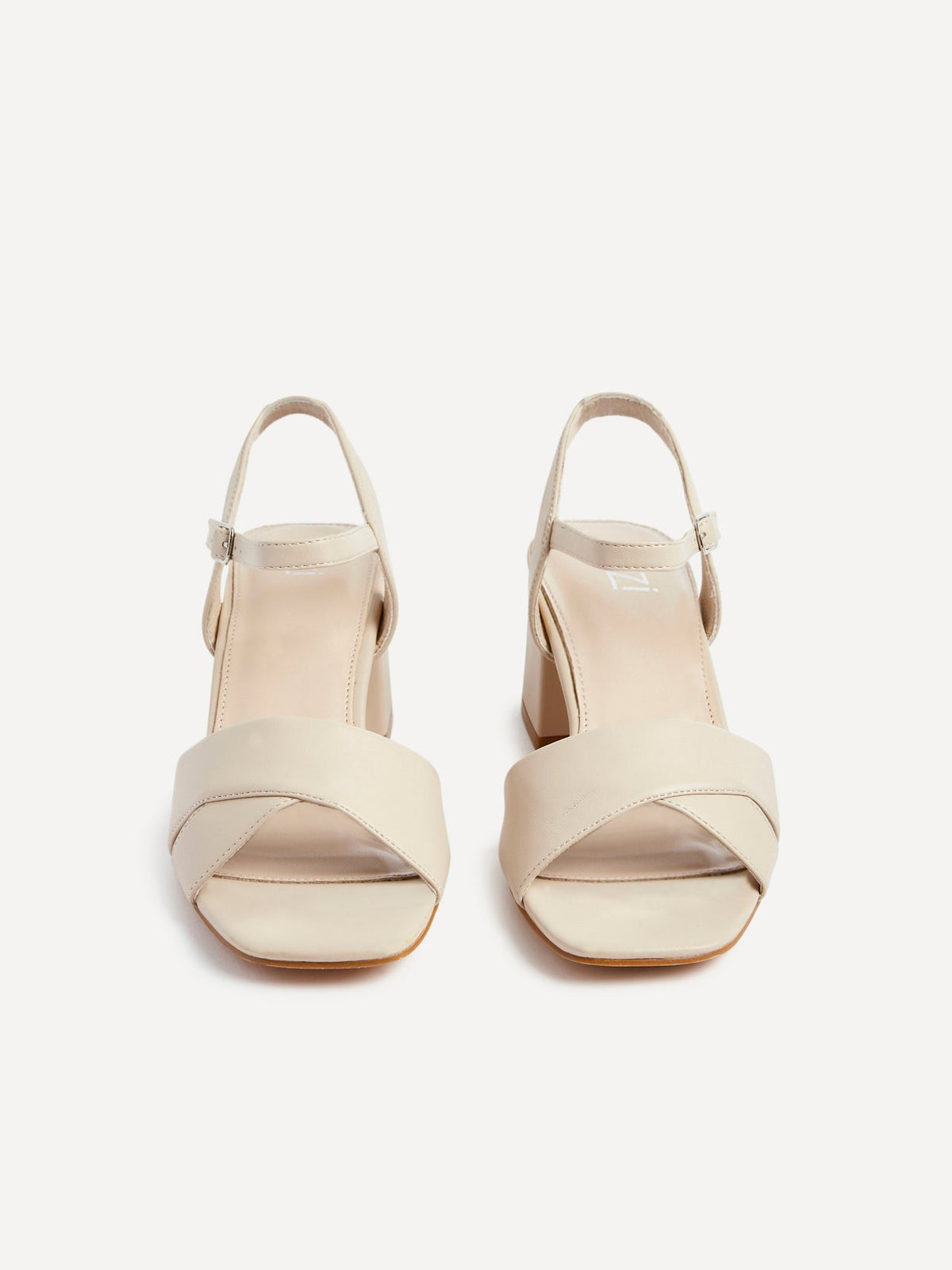 Vivian Wide Fit Nude Block Heel Sandals