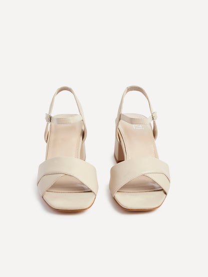 Vivian Wide Fit Nude Block Heel Sandals