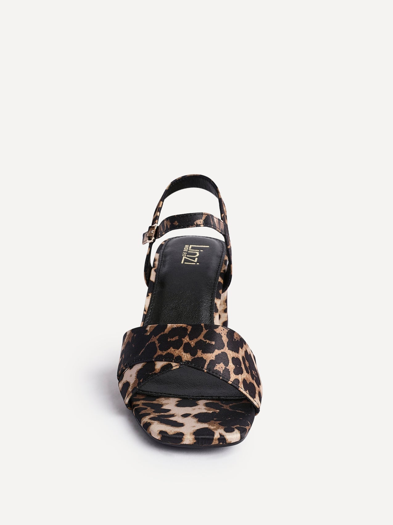 Vivian Wide Fit Leopard Block Heel Sandals