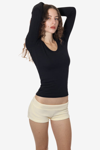 VLR330GD - Velour Low Rise Shorts