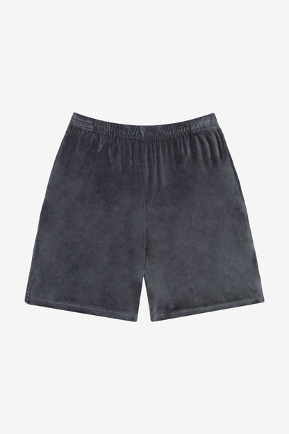 VLR442GD - Garment Dye Velour Mid-Length Wide Short