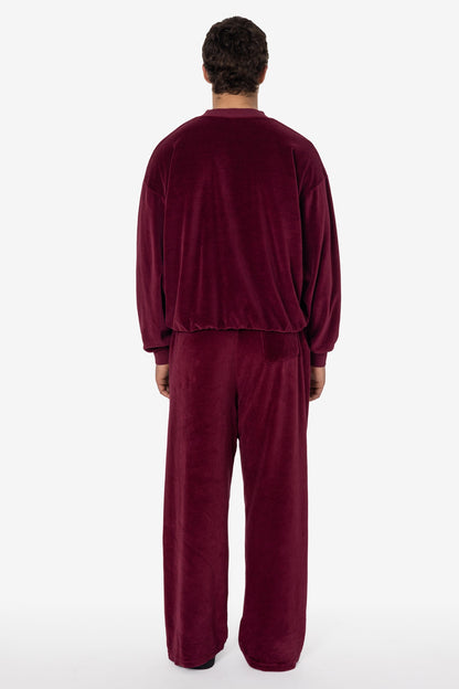 VLR56GD - Garment Dye Velour V-neck Sweatshirt