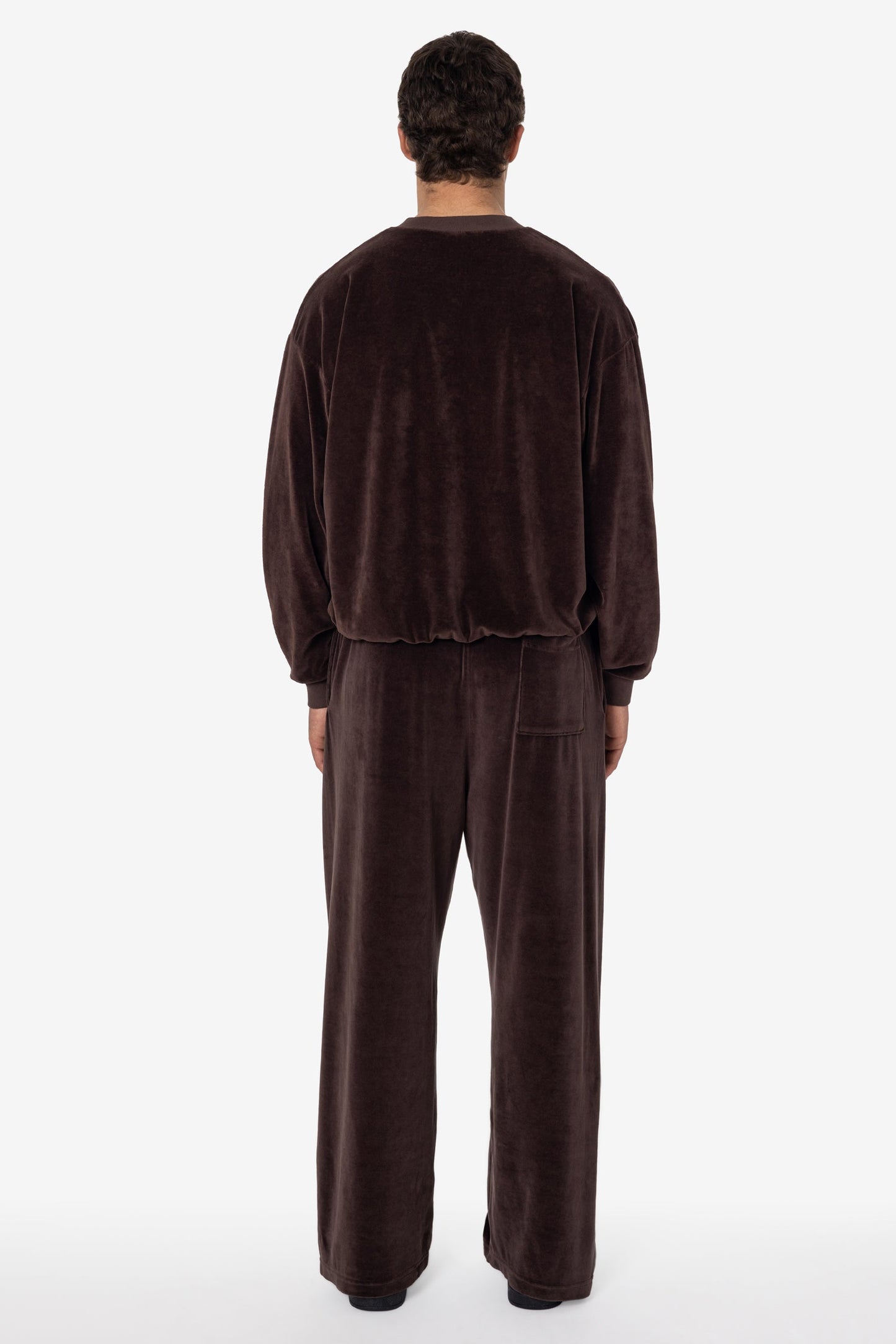 VLR56GD - Garment Dye Velour V-neck Sweatshirt