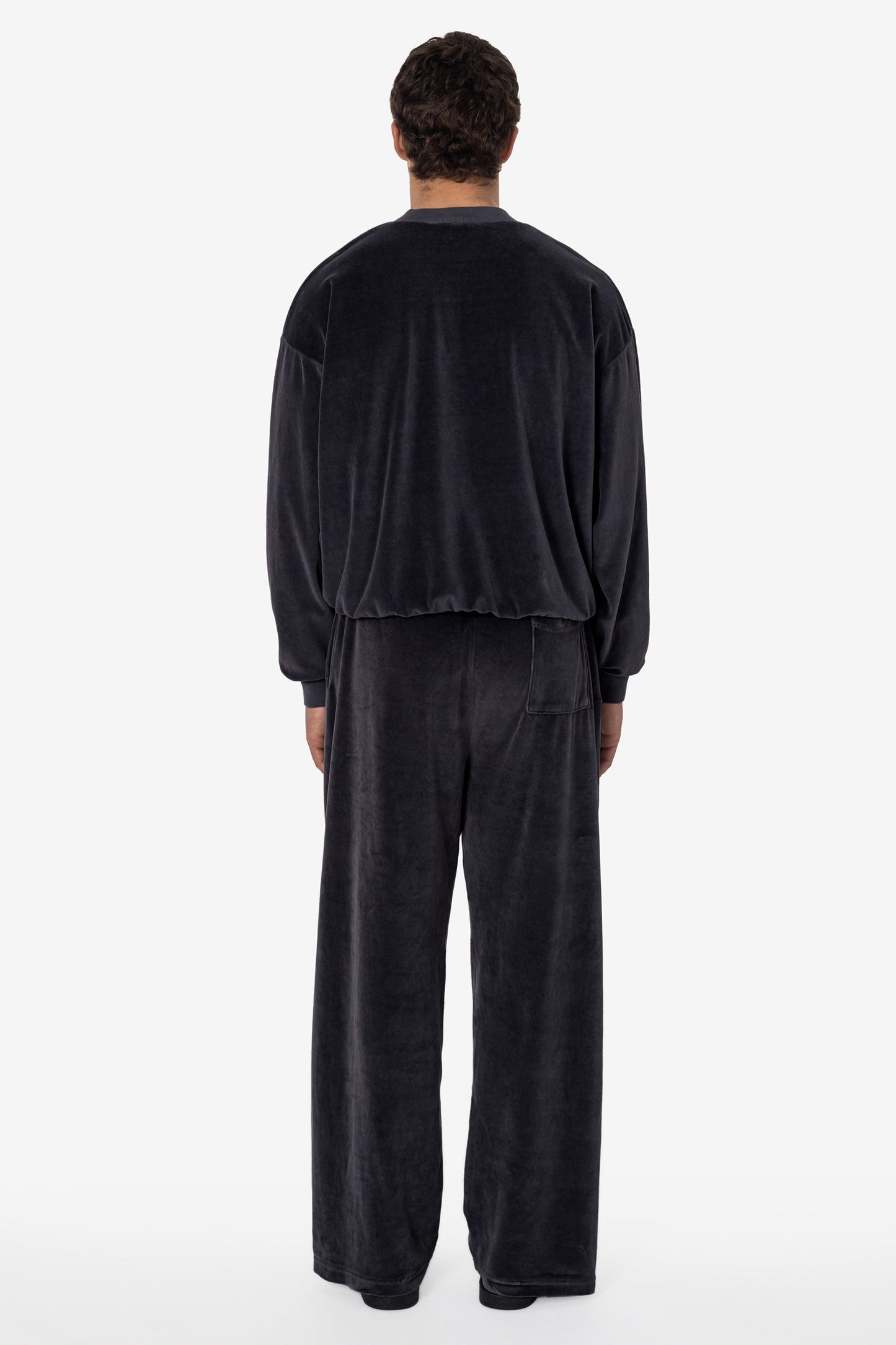 VLR56GD - Garment Dye Velour V-neck Sweatshirt