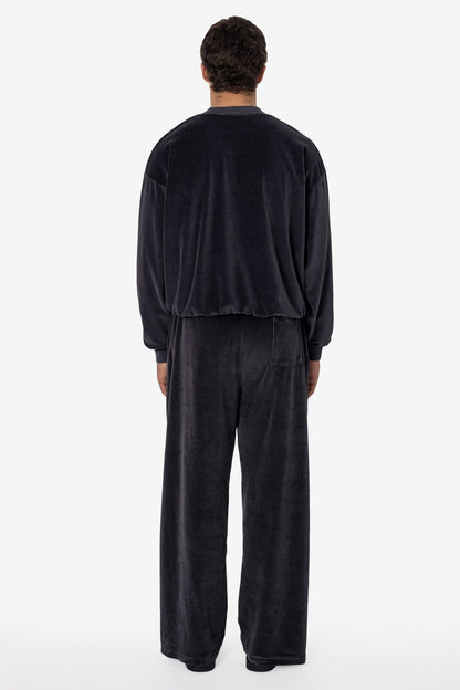 VLR56GD - Garment Dye Velour V-neck Sweatshirt