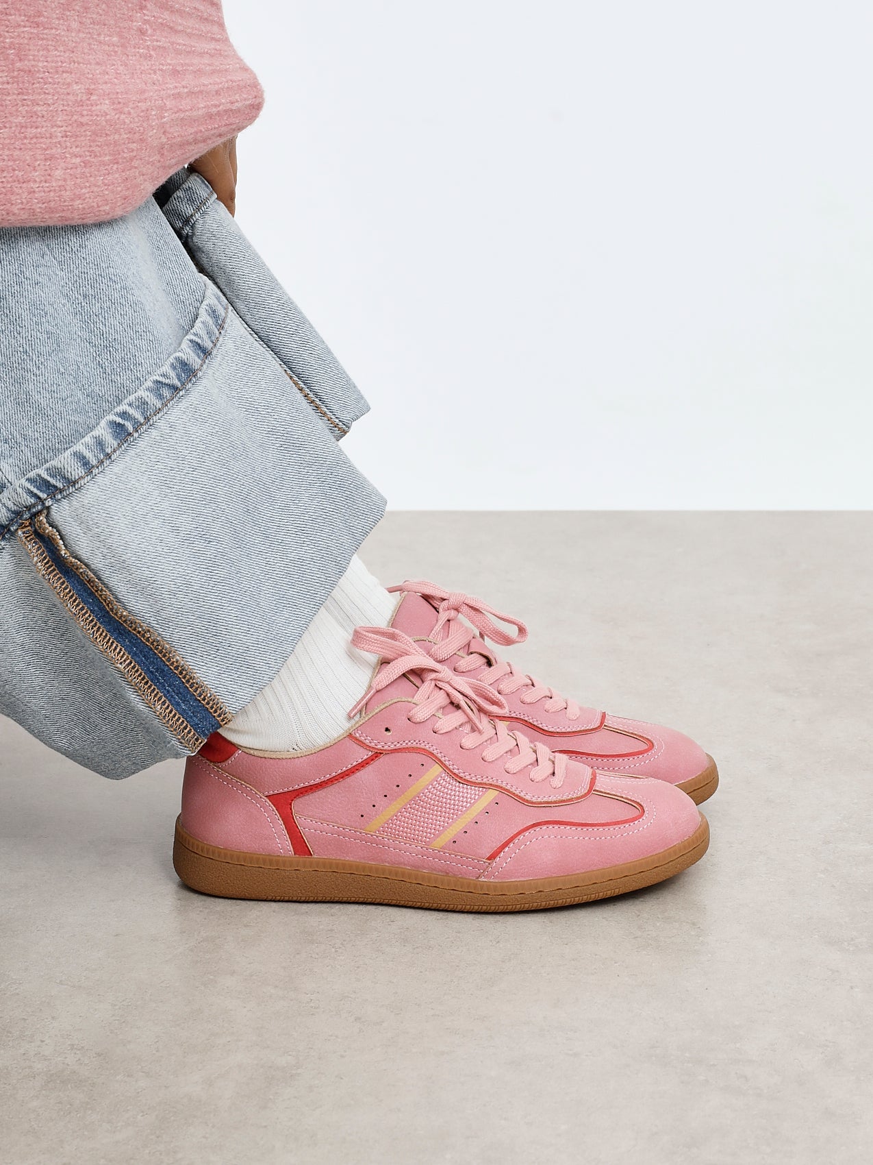 Vortex Pink & Red Trainers