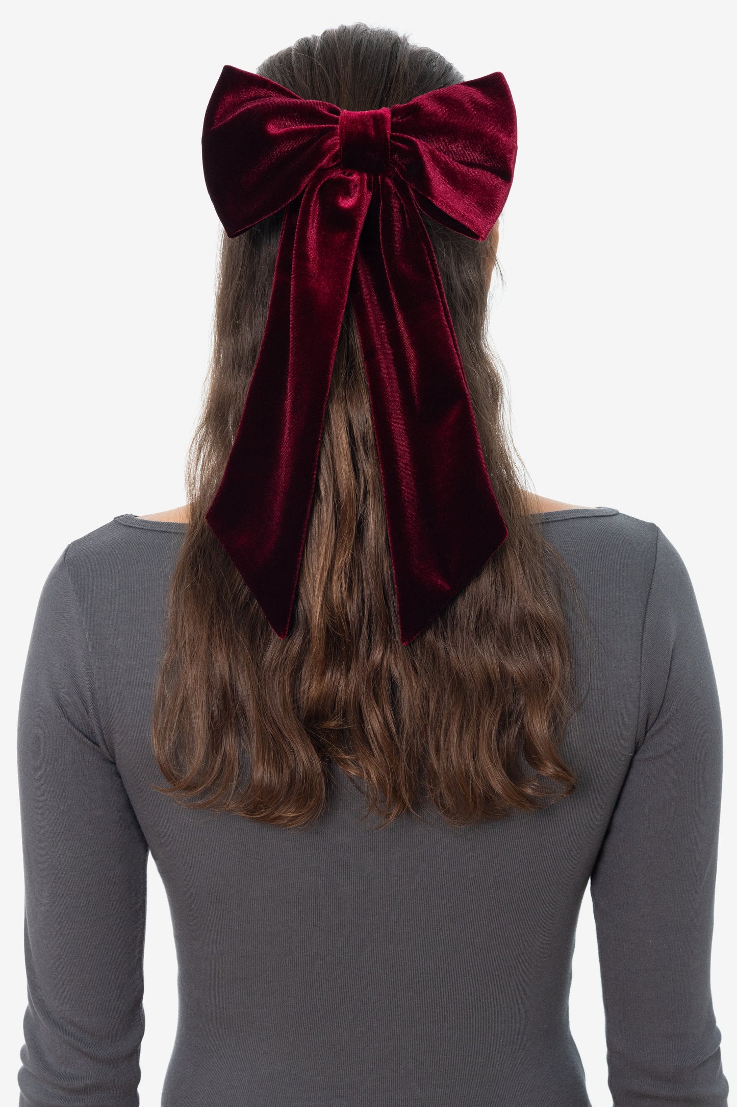 VVT051 - Velvet Long Schoolgirl Bow