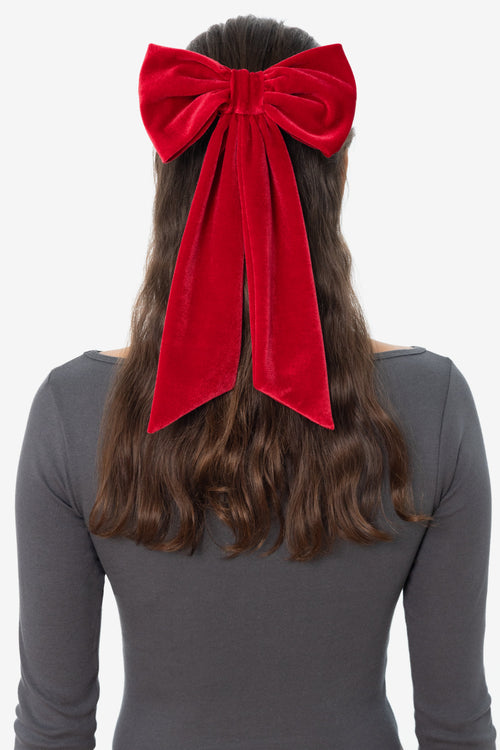 VVT051 - Velvet Long Schoolgirl Bow