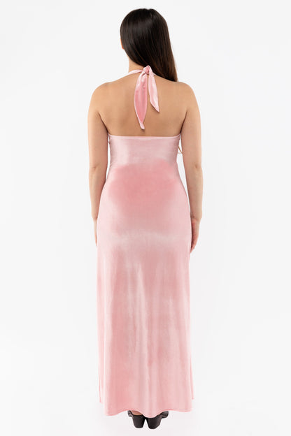 VVT8374 - Velvet Halter Maxi Dress