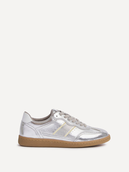 Vortex Silver Trainers