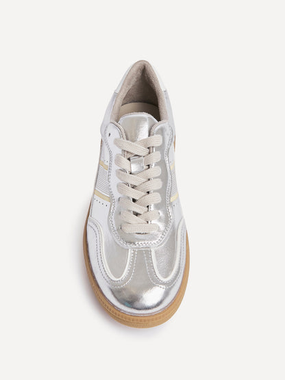 Vortex Silver Trainers