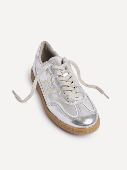 Vortex Silver Trainers