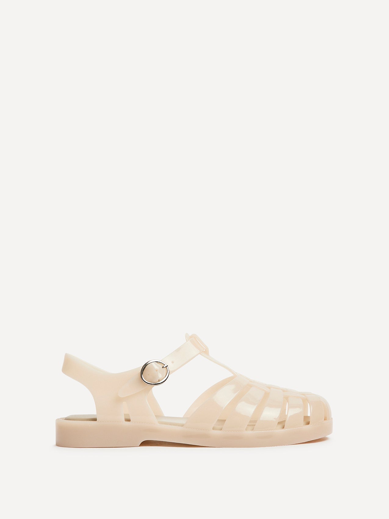 Wave Nude Jelly Flat Sandals