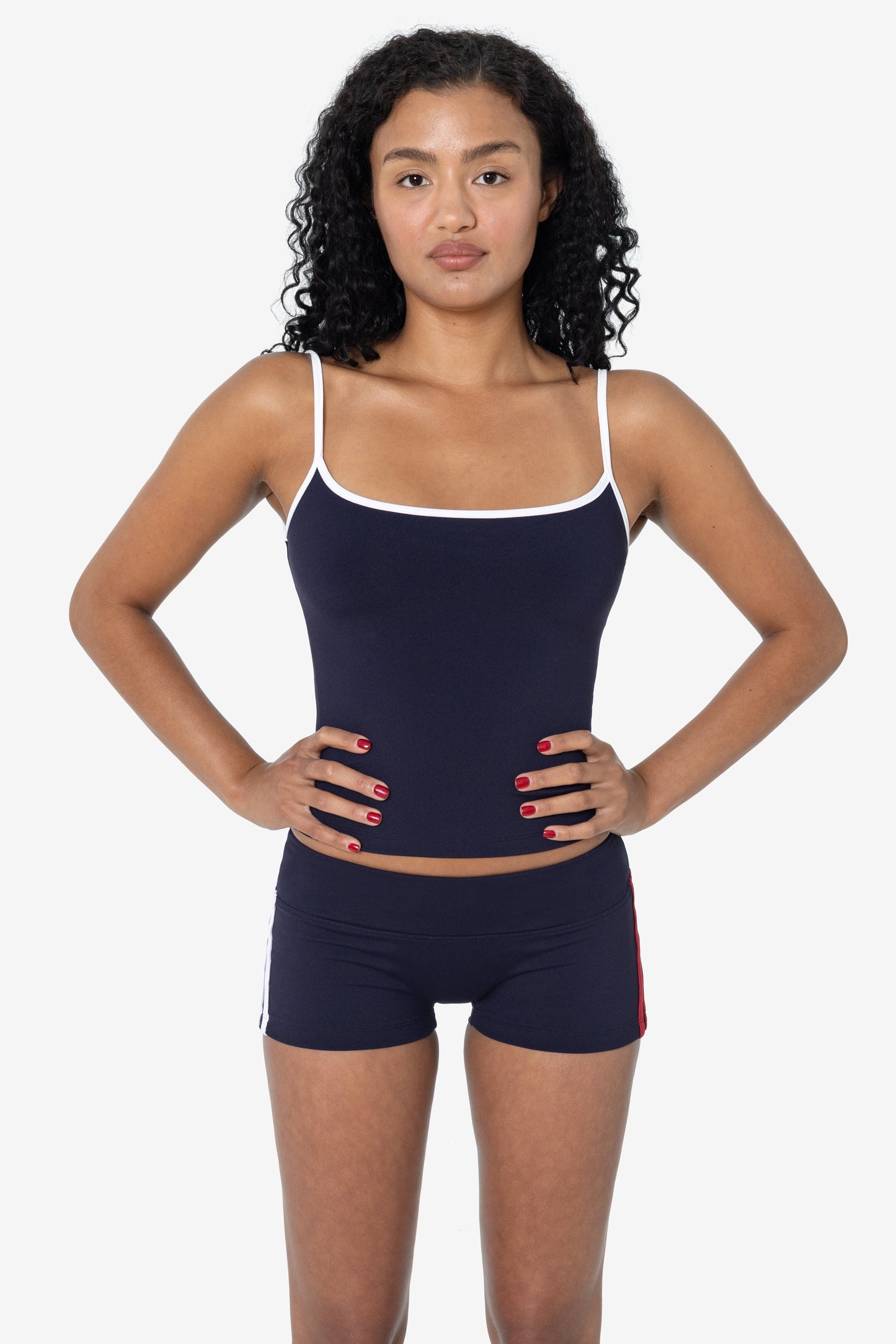 RAW352-WC - Athletic Stripe Performance Mini Short