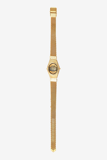 WCHRA56 - Tiny Oval Metal Mesh Luxury Watch