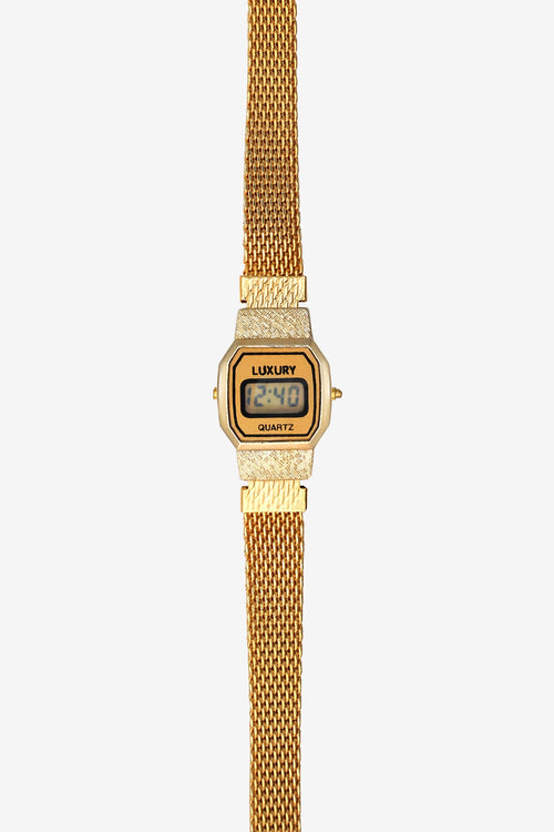 WCHRA62 - Tiny Square Metal Mesh Luxury Watch