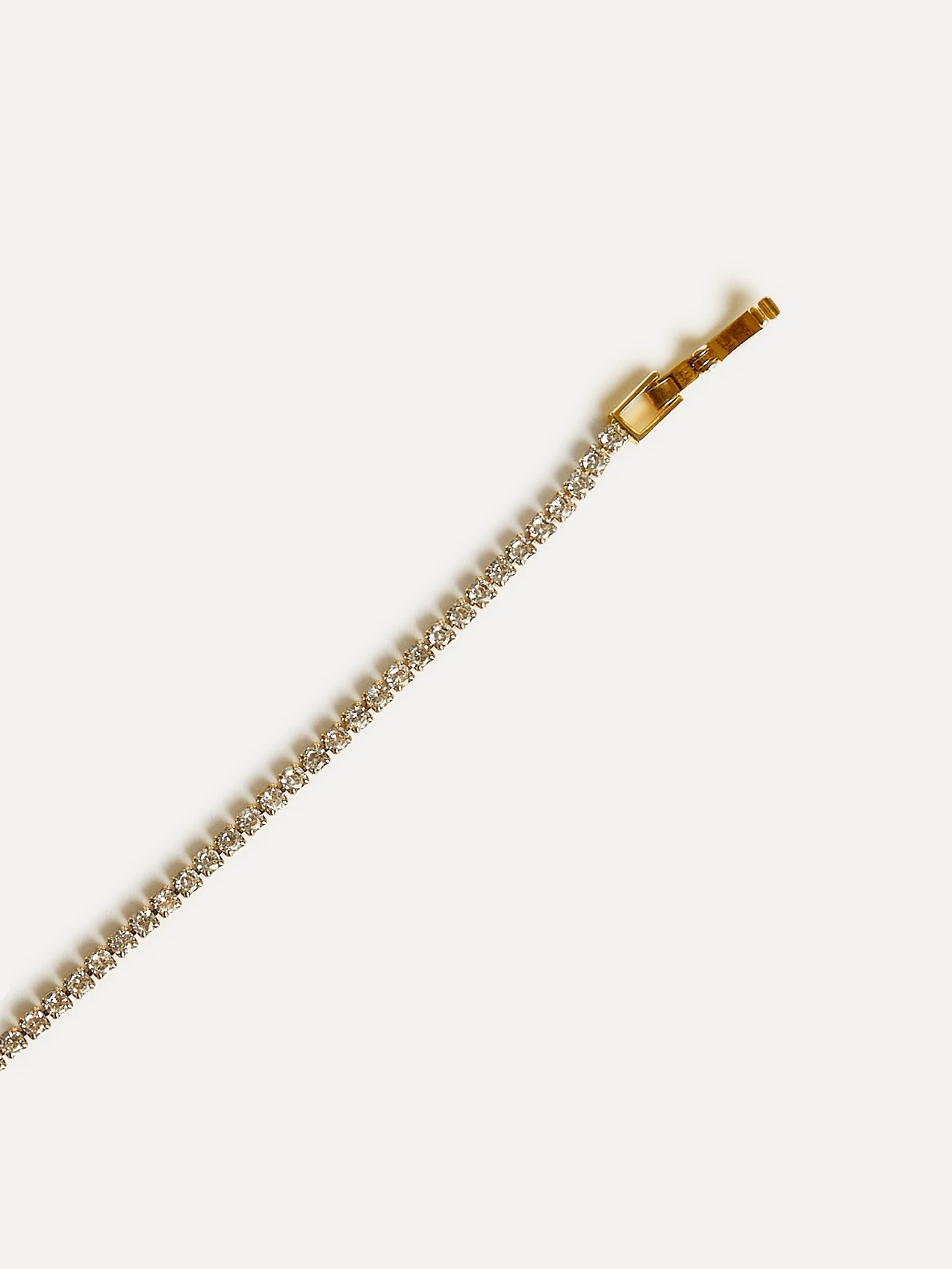 Wedlock Gold Crystal Tennis Bracelet