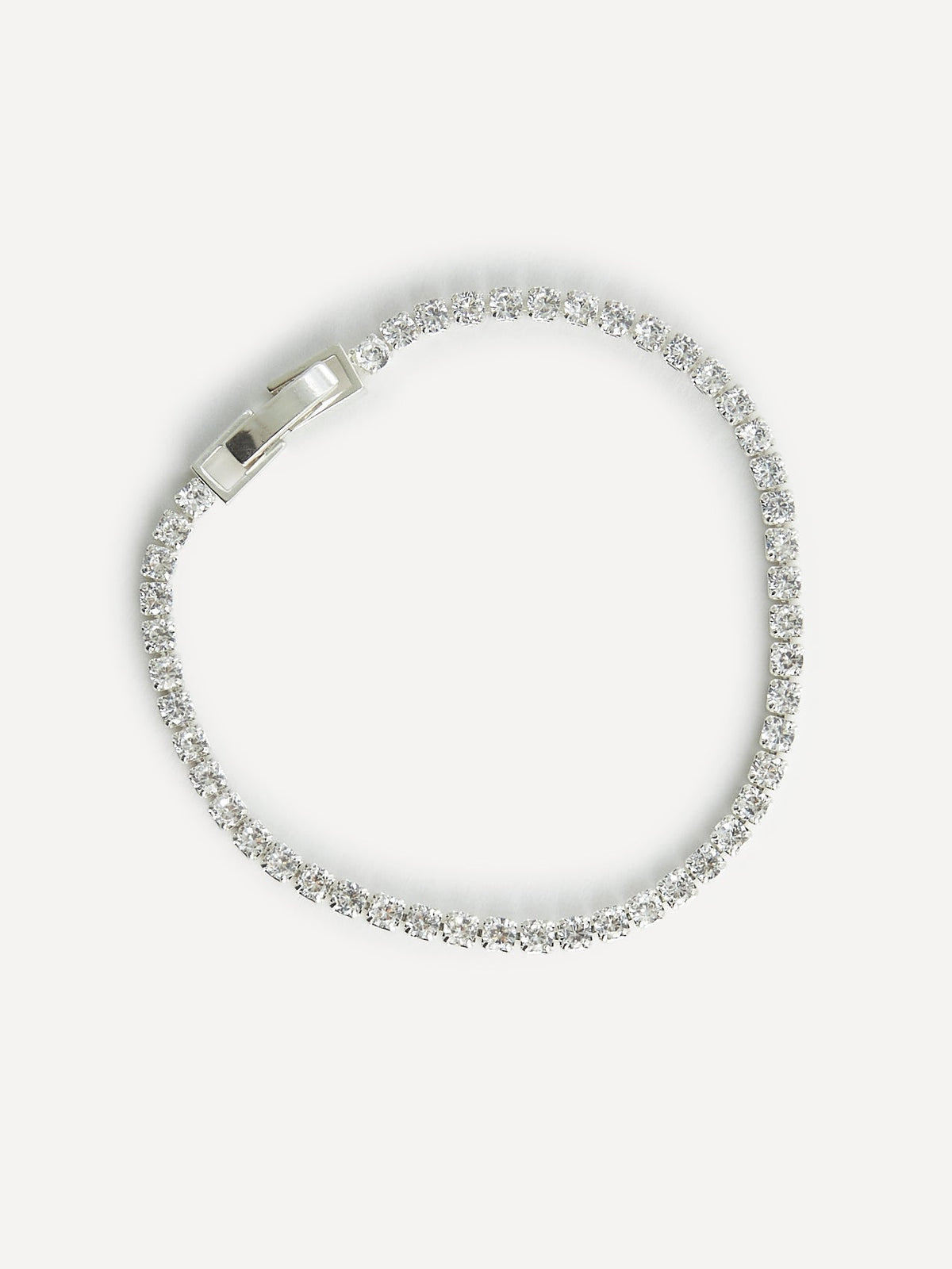 Wedlock Silver Crystal Tennis Bracelet