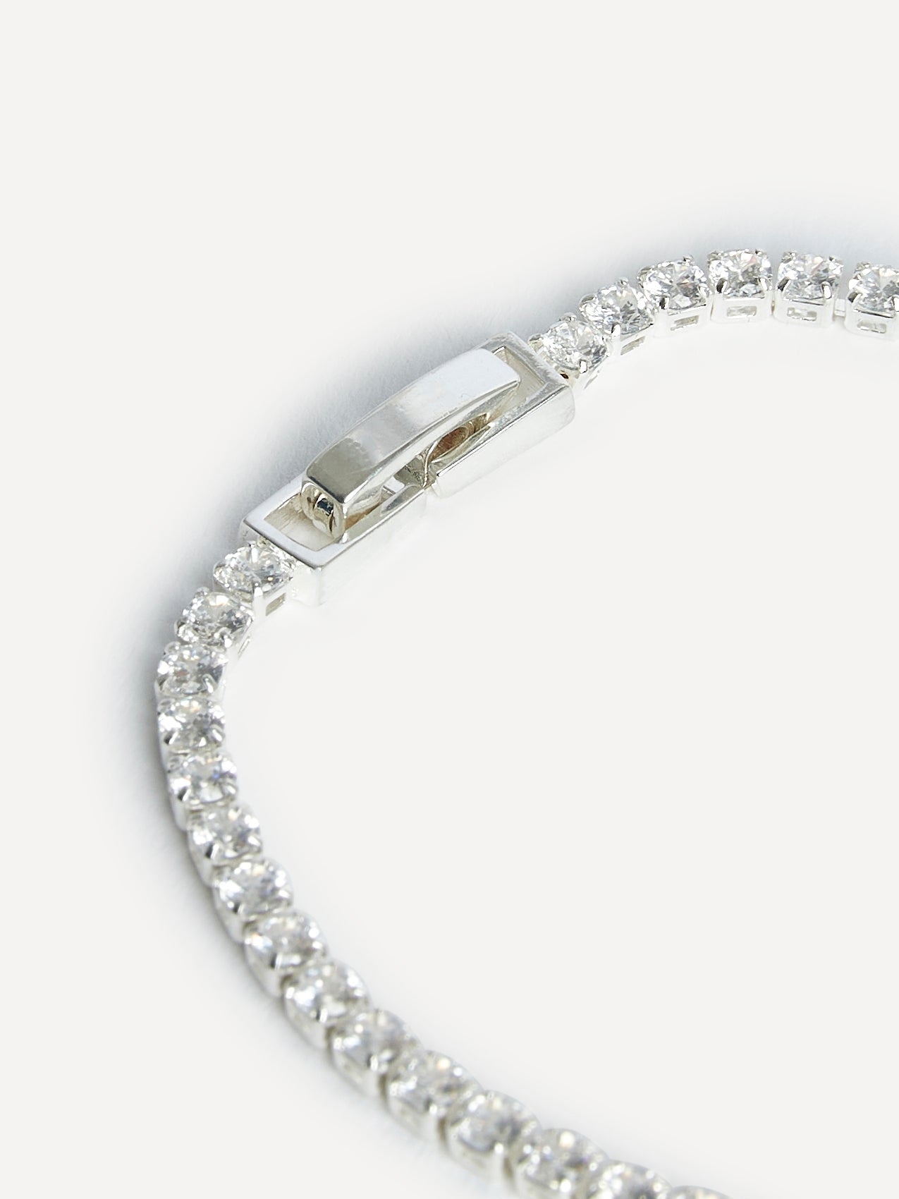 Wedlock Silver Crystal Tennis Bracelet