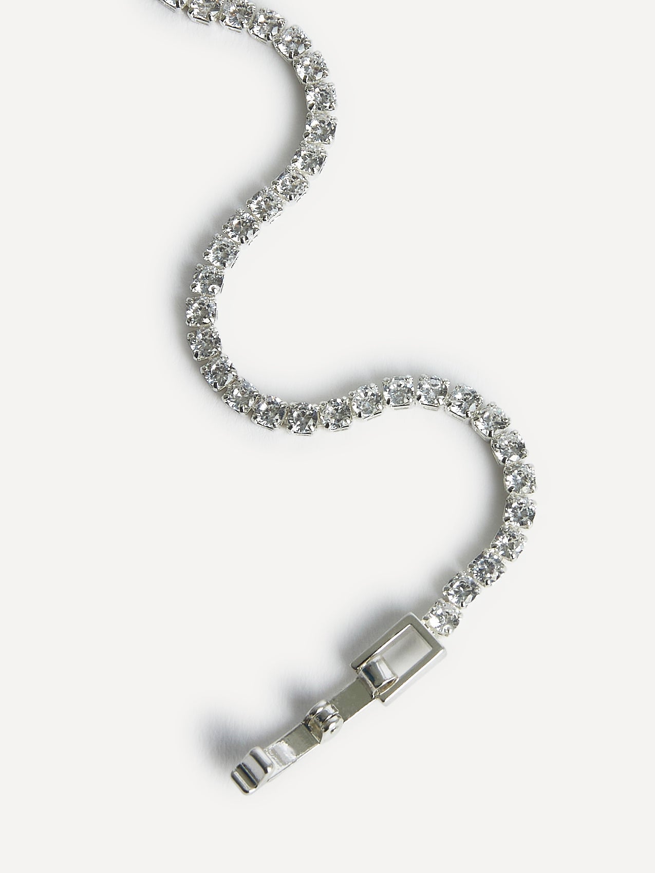 Wedlock Silver Crystal Tennis Bracelet