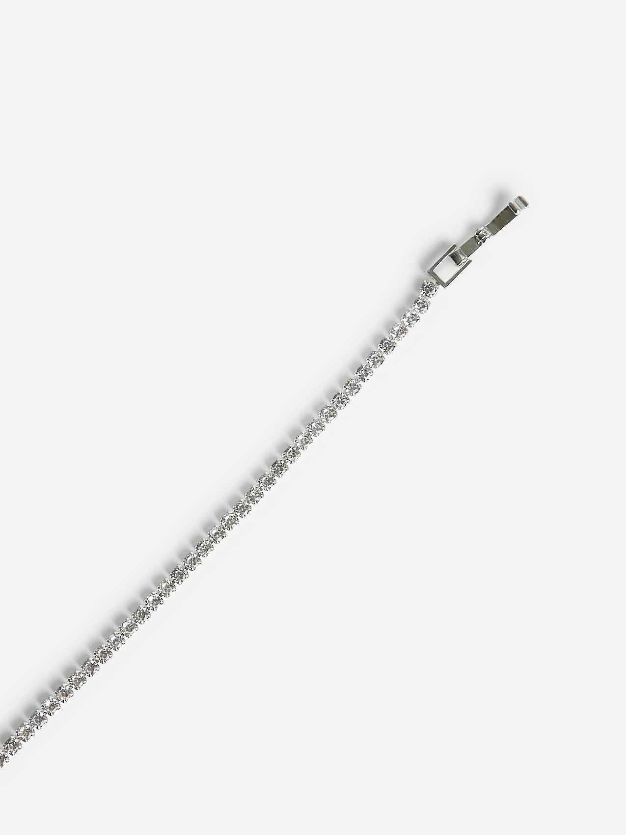 Wedlock Silver Crystal Tennis Bracelet