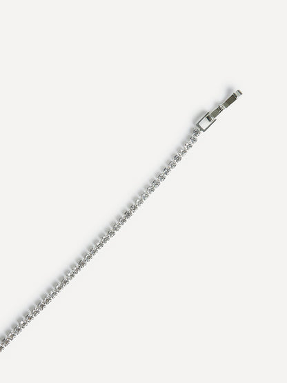 Wedlock Silver Crystal Tennis Bracelet