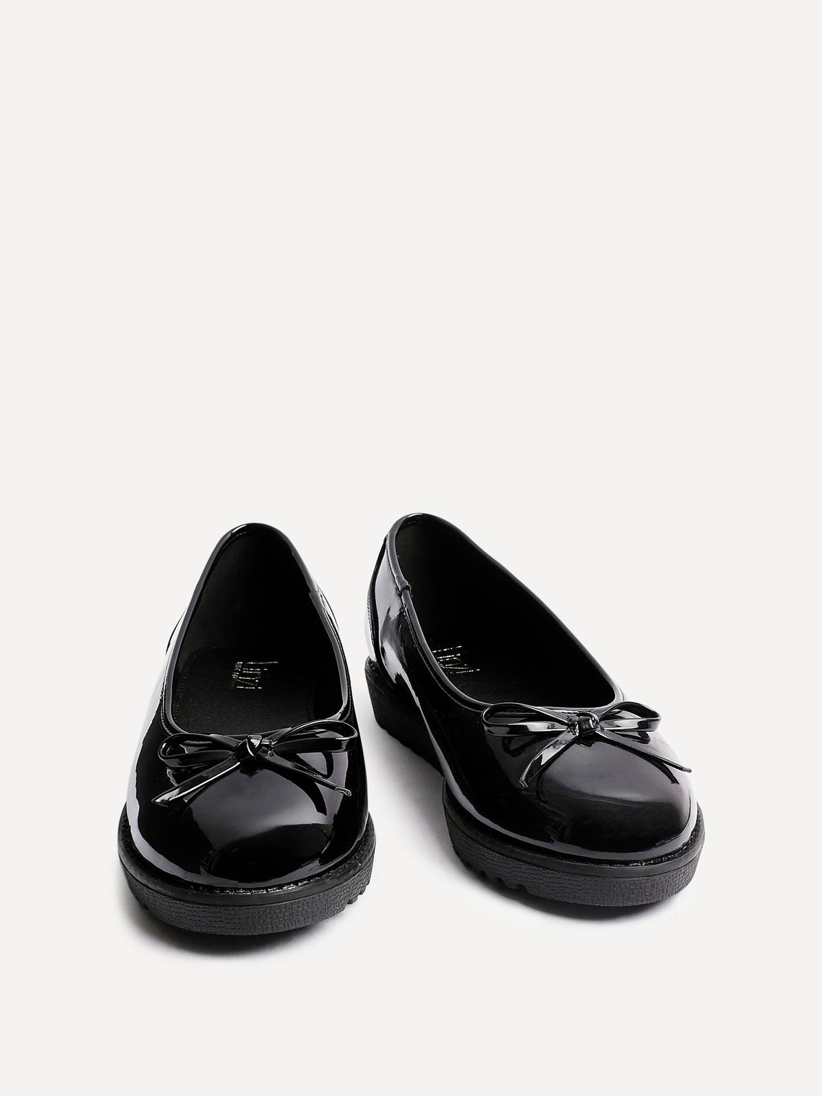 Wendi Wide Fit Black Patent Pumps