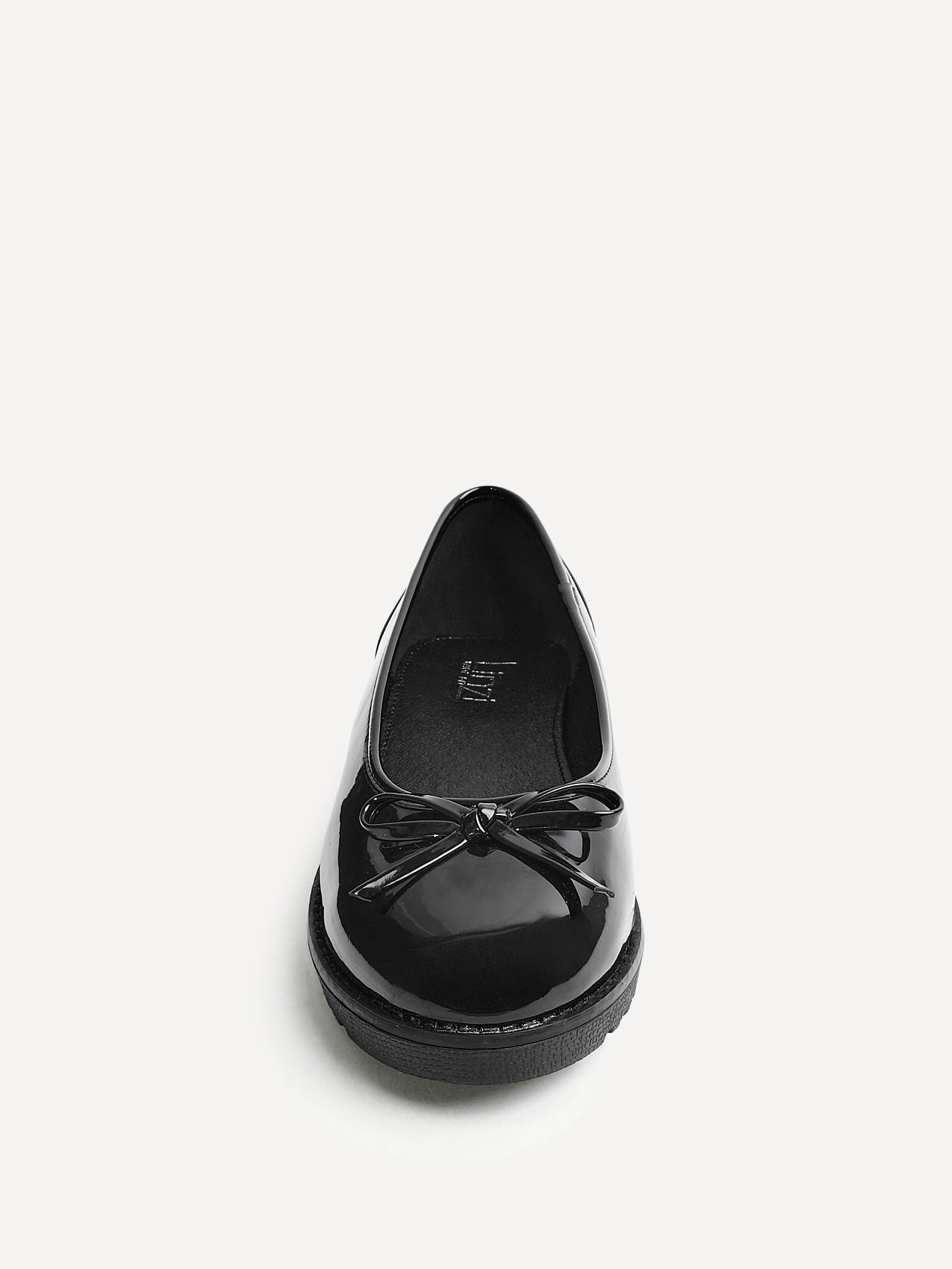 Wendi Wide Fit Black Patent Pumps
