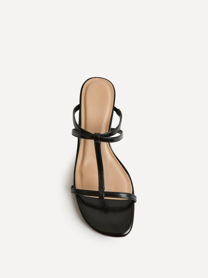 Westside Black Mule Heels