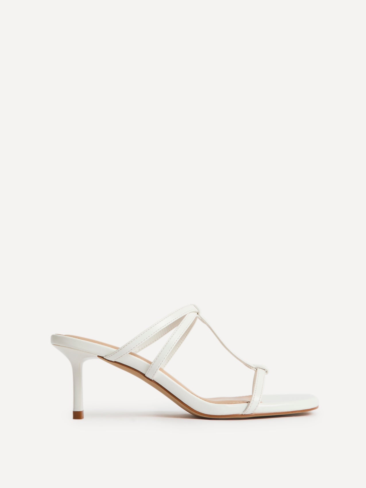 Westside White Mule Heels