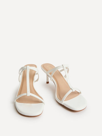 Westside White Mule Heels