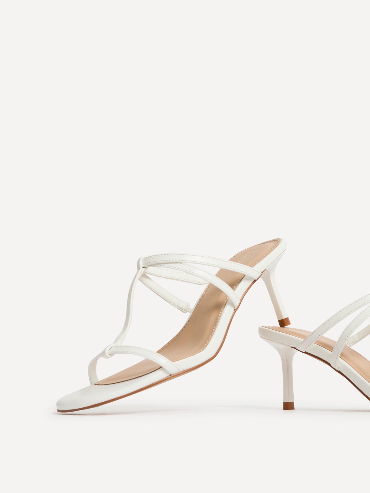 Westside White Mule Heels
