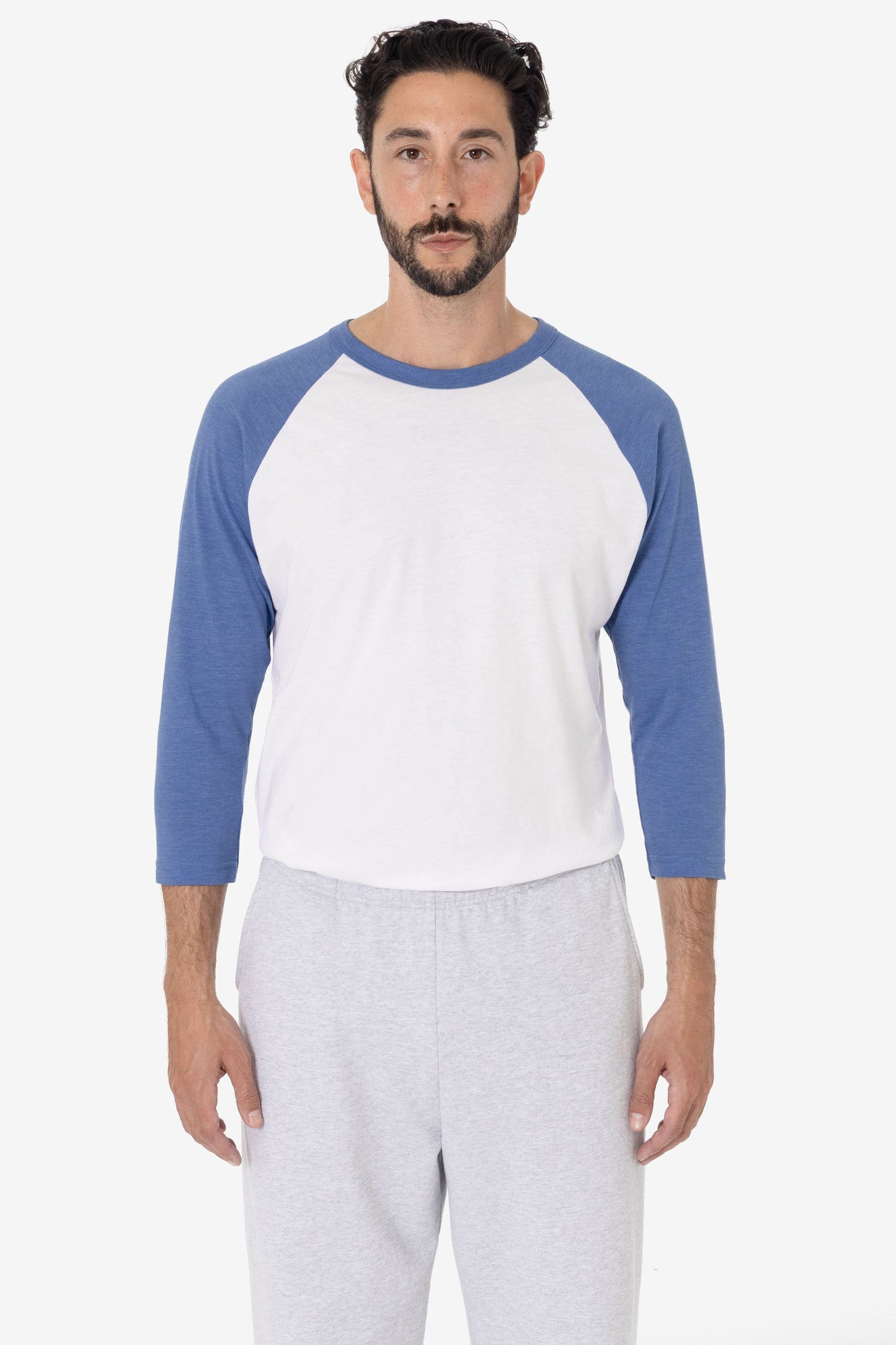 FF53 - 3/4 Sleeve Poly Cotton Raglan