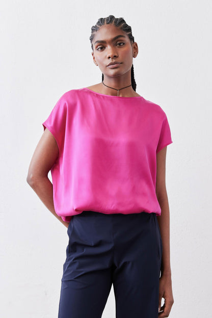 Almost A Tee Silk Blouse