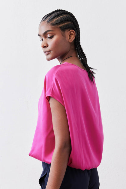 Almost A Tee Silk Blouse