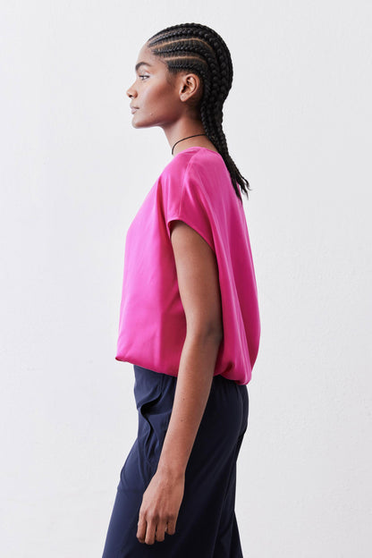 Almost A Tee Silk Blouse