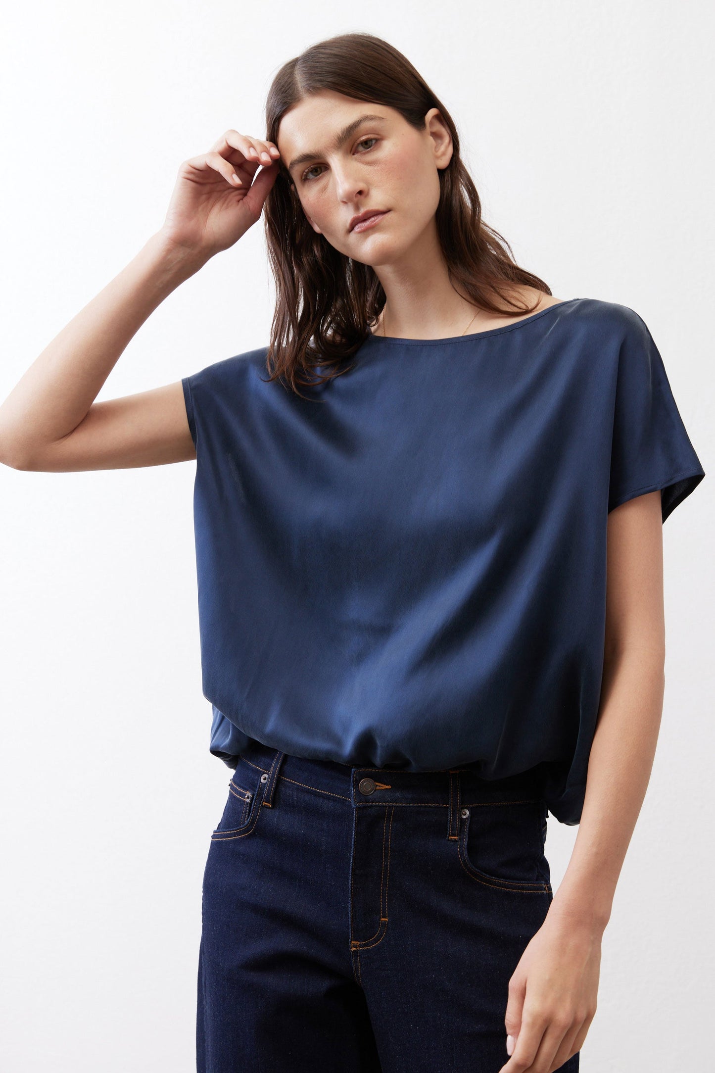 Almost A Tee Silk Blouse