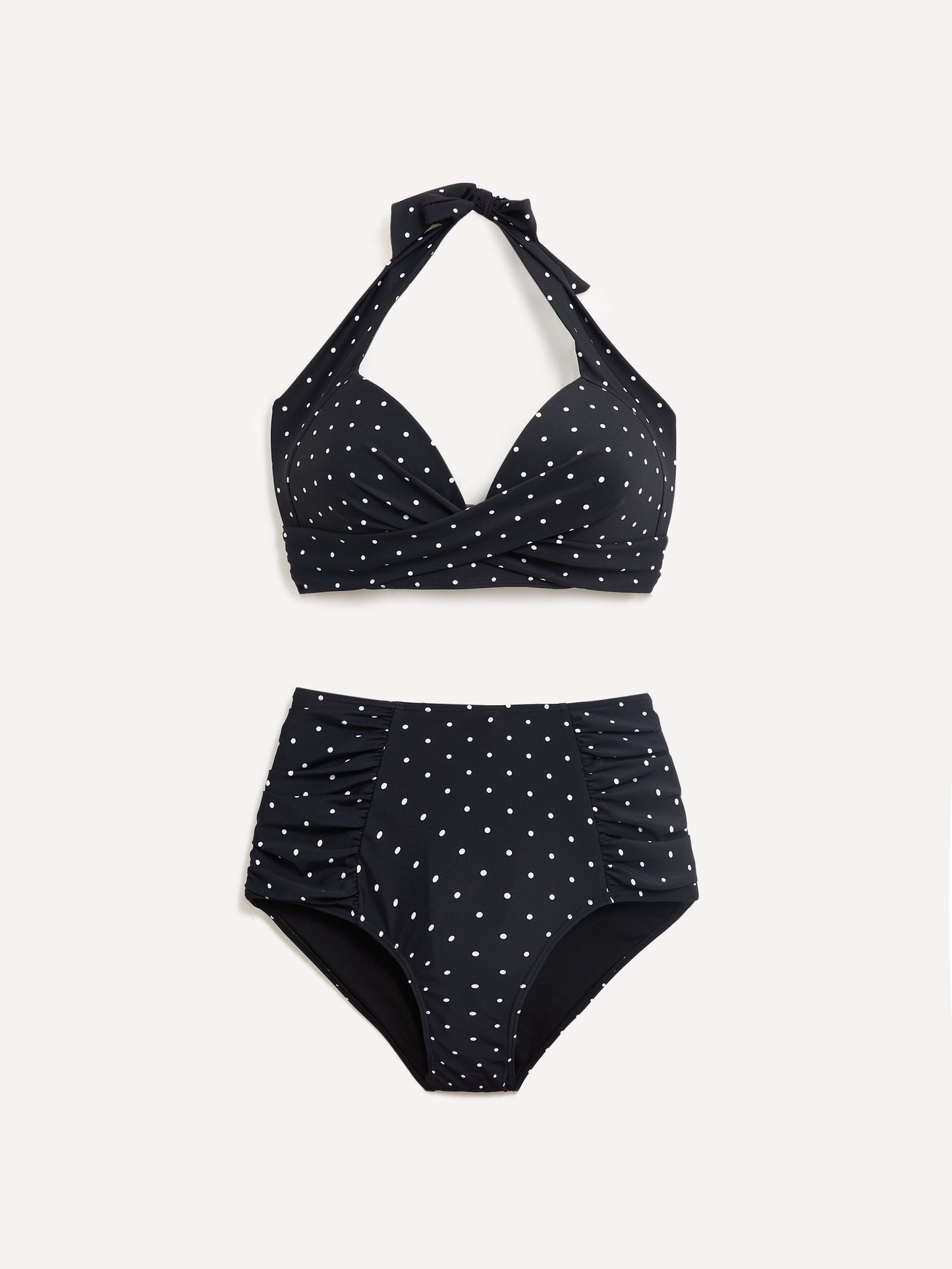 Amalfi Polka Dot High Waisted Tummy Control Bikini