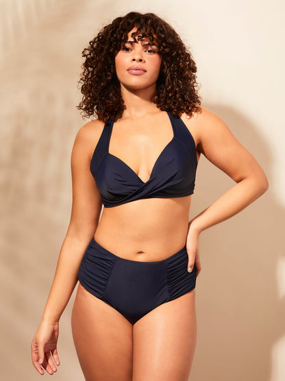 Amalfi Navy High Waisted Tummy Control Bikini