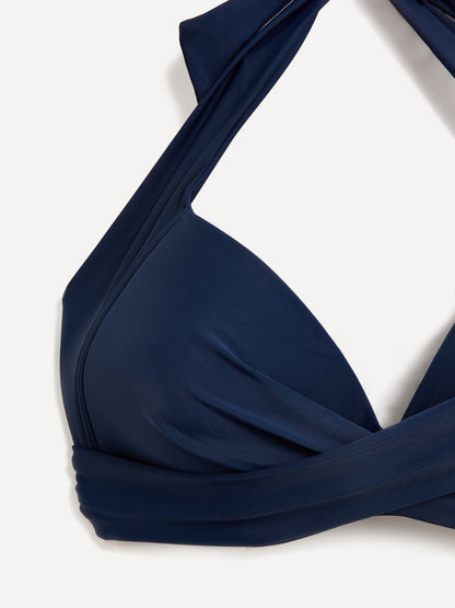 Amalfi Navy High Waisted Tummy Control Bikini
